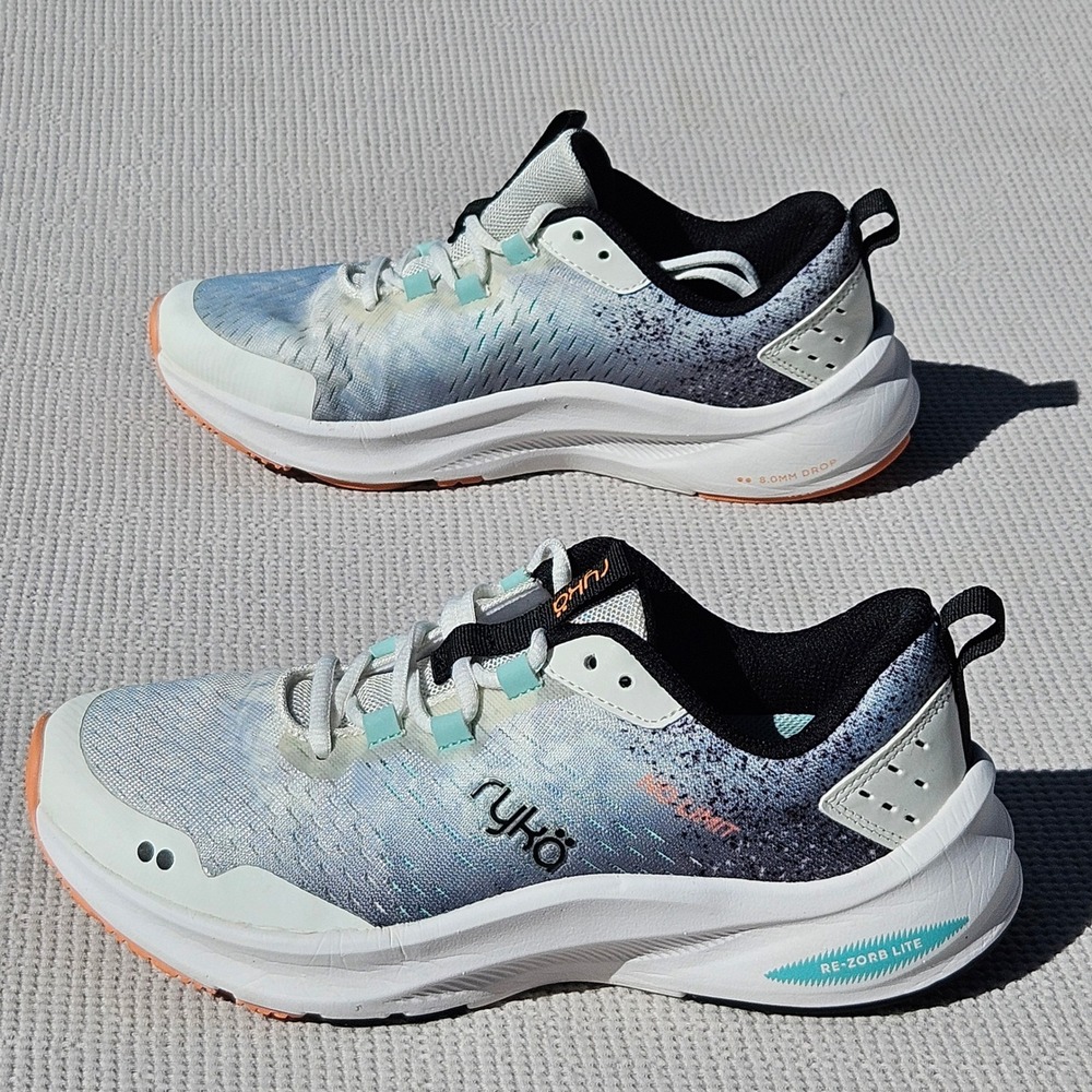 Ryka No Limit Womens Training Shoes Blue White RE-ZORB LITE Size 6.5‎ M - Picture 4 of 7